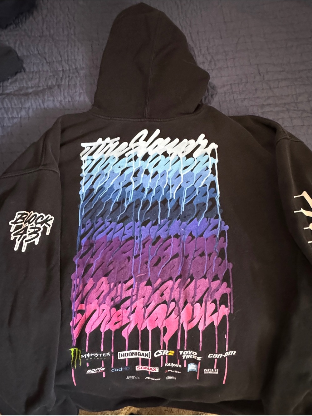 Hoonigan Men’s Limited Edition Tire Slayer Black Hoodie.